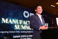 Minister of State for Trade and Industry Alvin Tan was the guest of honour at the Singapore Manufacturing Federation's inaugural Manufacturing Day Summit 2024.