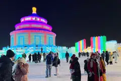 This year’s festival helps draw 3.05 million visitors to Harbin, generating 5.91 billion yuan (S$1.1 billion) in tourism revenue.