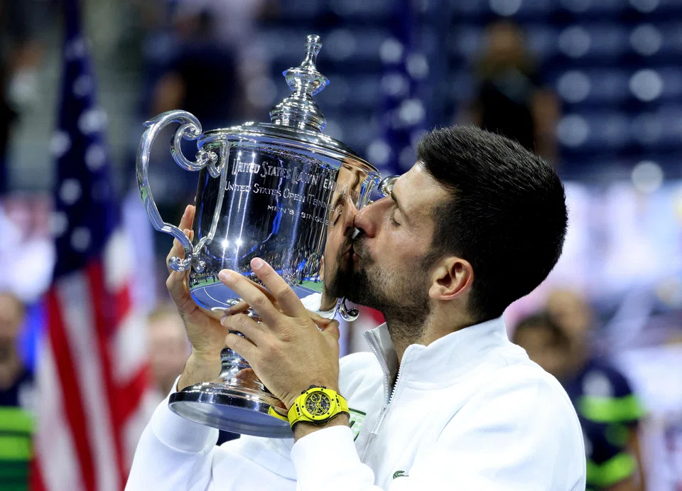 The 36-year-old Serb becomes the oldest US Open men’s winner in the Open Era and the first to win three Grand Slam events in a season for the fourth time.