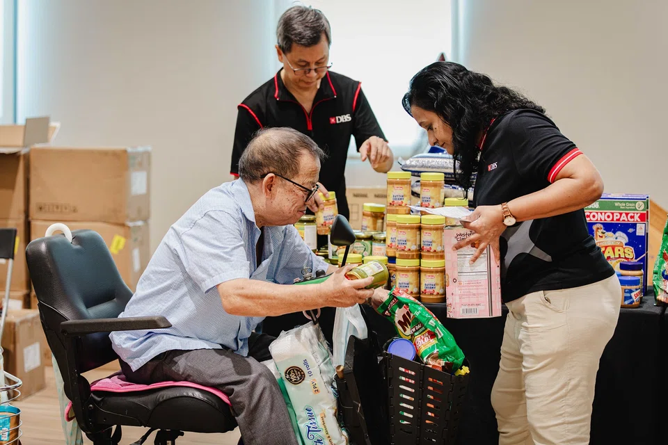 This year, DBS has set up pop-up markets in the community offering a wide range of food and household necessities, giving beneficiaries the freedom to choose what they want and need.