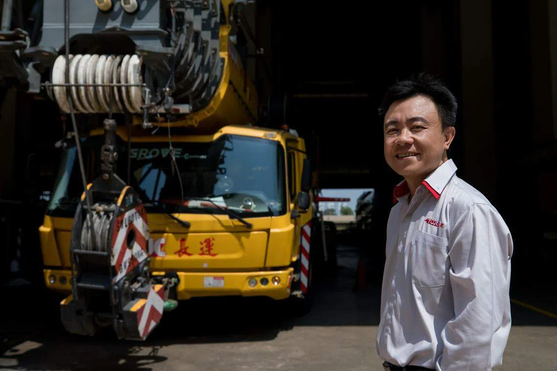 Tiong Woon chief executive officer Michael Ang points out that demand for its crane services remains robust amid a strong project pipeline. 