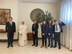 Musk tweeted a picture where he can be seen standing next to the pope, captioning it: “Honored to meet @pontifex yesterday.”