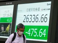 The benchmark Nikkei 225 index slipped 0.77 per cent or 215.41 points to end at 27,699.25.