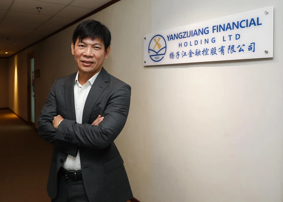Vincent Toe, CEO of Yangzijiang Financial, says the proposed final cash dividend of S$0.022 per share comes as a “reward” for shareholders amid the group’s improved performance in FY2023.