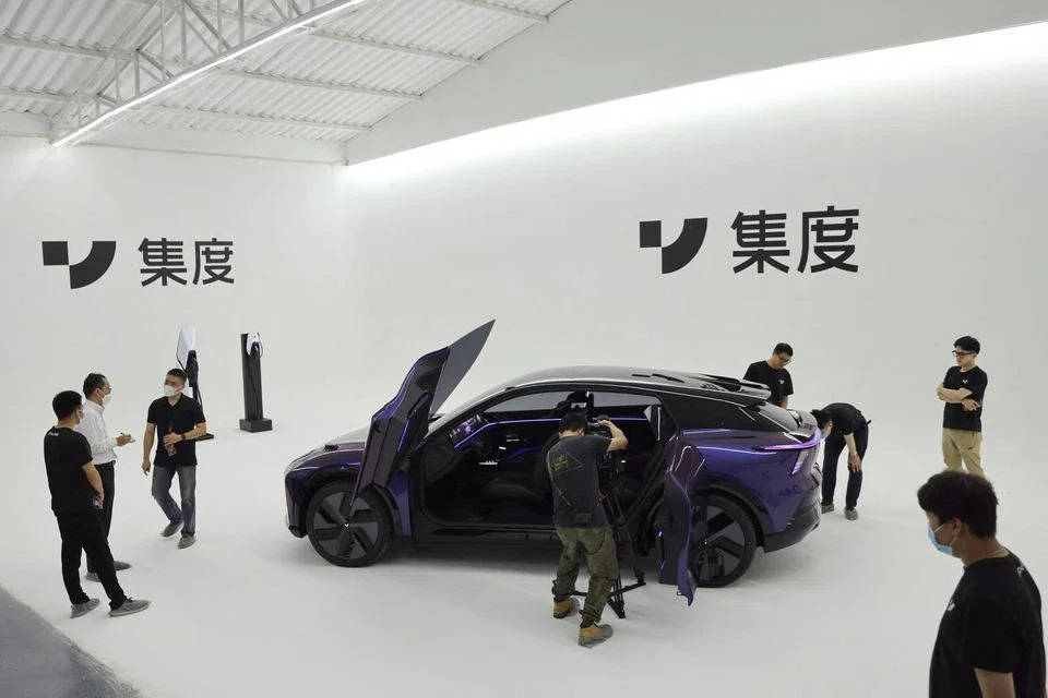 Baidu's electric vehicle (EV) arm Jidu Auto on Wednesday launched a "robot" concept car, the first vehicle to be revealed by a Chinese Internet company. 