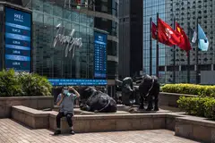 The Hang Seng Tech Index jumped as much as 7 per cent in Hong Kong, the biggest move since Mar 17.