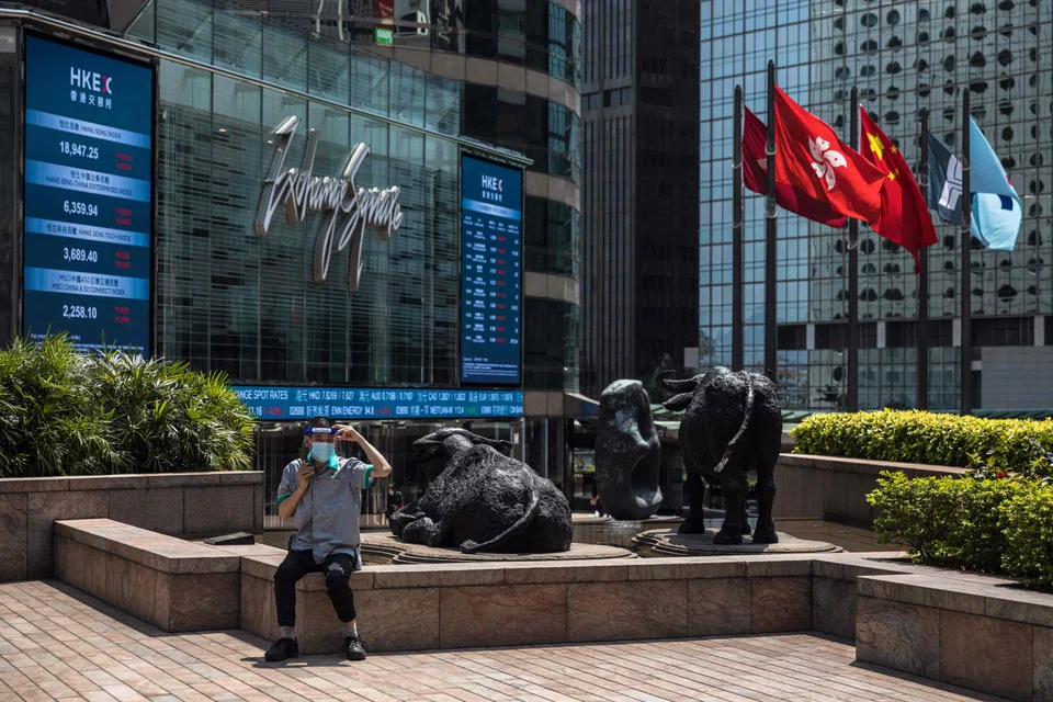 The Hang Seng Tech Index jumped as much as 7 per cent in Hong Kong, the biggest move since Mar 17.