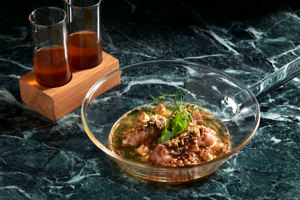 Snow Aged A4 Wagyu Carpaccio.