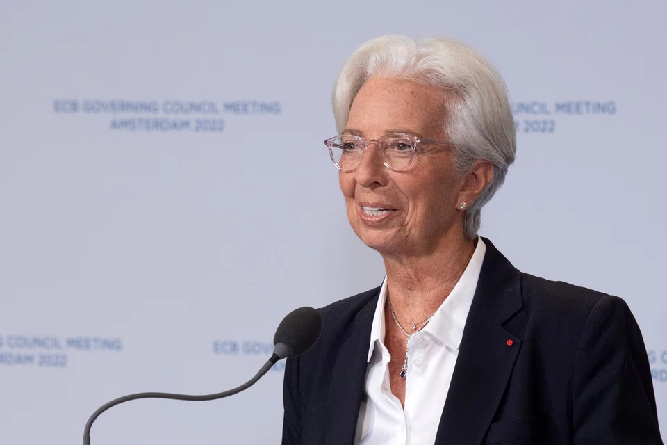 Christine Lagarde said the ECB may need to take interest rates to a point where they act as a brake on the economy.