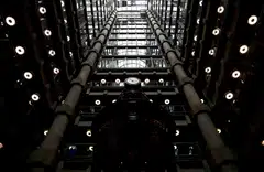 The interior of Lloyd's of London building in the City of London financial district. Lloyd’s will spend around £12 million on a programme to improve recruitment and progression for Black and other ethnic minority employees in the commercial insurance market, including bursaries for Black university students