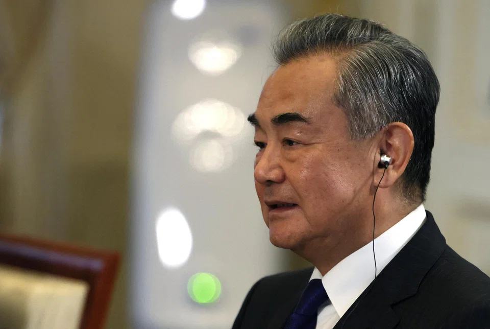Wang Yi says, without naming any country, that China opposed “wanton” expansion of military alliances that squeeze the security space of other countries.