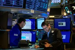 All three major US stock indexes surge more than 1 per cent.