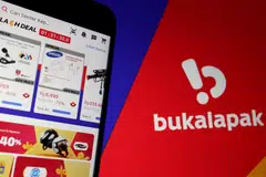 The app of Indonesian e-commerce company Bukalapak, which is among the unicorns that have suffered share price drops. The shares of Bukalapak and Singapore-based Grab Holdings have fallen more than 65 per cent since their IPOs. 