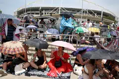 Organisers have faced criticism after fans said they were forbidden to enter the stadium with water bottles at the concert last Friday, despite a heat index that hit 59 deg C in the Brazilian beach city that day.