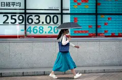 Asia fell into the red, with Hong Kong, Shanghai, Tokyo, Sydney, Seoul, Taipei, Manila and Jakarta all down on Thursday.