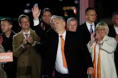 Hungarian Prime Minister Viktor Orban in Budapest in April. He won a resounding recent re-election to a 4th term as premier. An ally of Russian president Vladimir Putin, he has argued that an oil embargo would be an 'atomic bomb' against his country’s economy. 