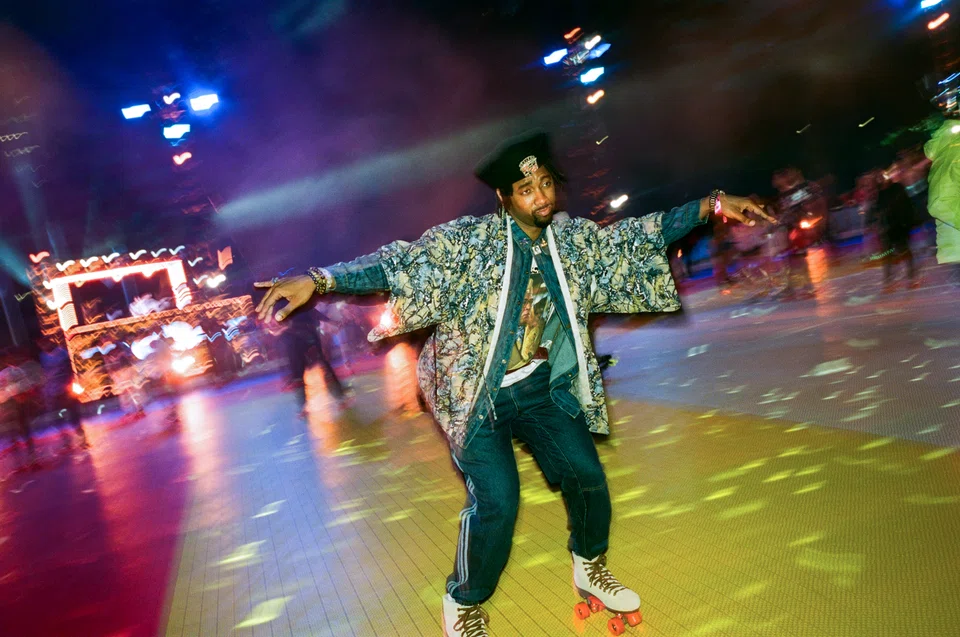 DiscOasis sets itself apart from the city’s other rinks and pop-up events through its production value, theatricality and pedigree. 