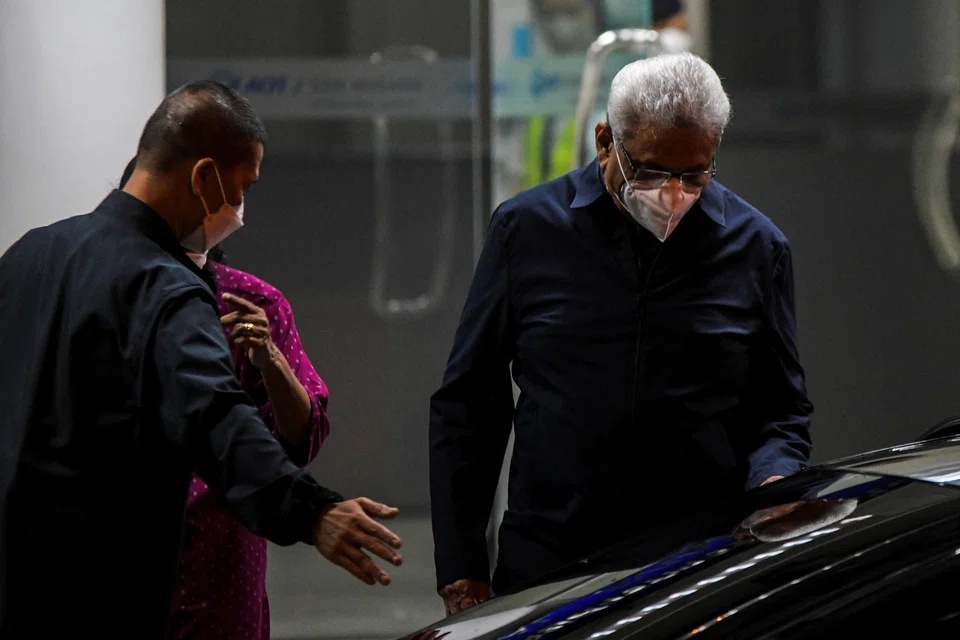 Rajapaksa arrived at Bangkok’s Don Muang airport on a chartered flight from Singapore on Thursday (Aug 11).