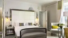 The Hilton Paris Opera hotel is located next to the Paris Saint-Lazare train station. 