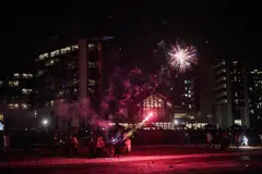 New Year revelries appeared to be mostly unaffected as people celebrated the end of 2022 and the turn into 2023.