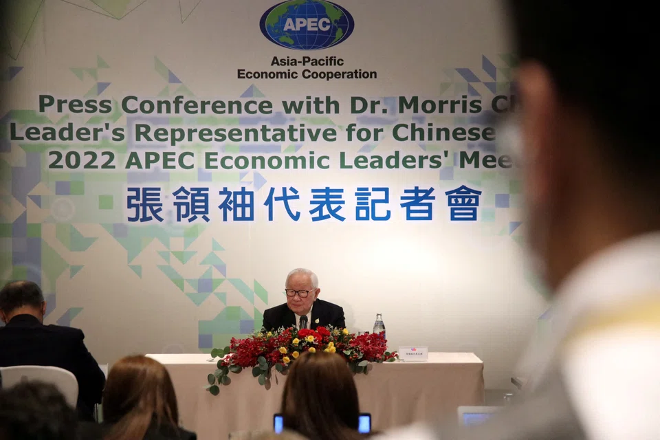 TSMC founder Morris Chang, who was speaking on Saturday (Nov 19) as Taiwan’s special envoy at the Asia-Pacific Economic Cooperation summit in Bangkok, says the cost of making chips in Arizona may be at least 50 per cent higher than in Taiwan, but that did not prevent the company from moving more of its production to the US