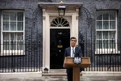 “I fully appreciate how hard things are,” he said outside the prime minister’s residence at Downing Street where he shunned the normal tradition of standing with his family and political supporters.