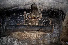 The site, about 35 kilometres south-west of Bethlehem, has been known for generations as the Cave of Salome.