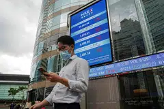 Hong Kong stocks, which had jumped almost four per cent the day before, led losses on Thursday. 