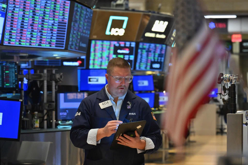 The Dow Jones Industrial Average finished 0.3 per cent lower at 38,989.83 on Monday.