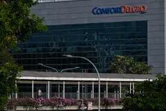 ComfortDelGro shares sink to a 52-week low at S$1.14, down S$0.03 or 2.6 per cent.