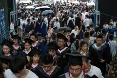 Youth unemployment in China hit a record 20.4 per cent in April, and a new high of 11.58 million university students are due to graduate this summer. 