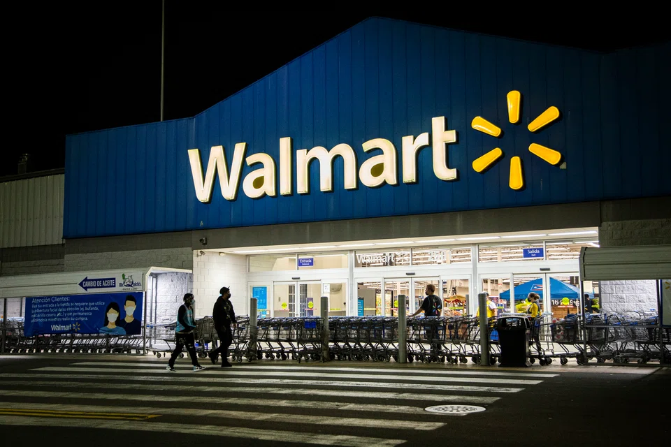 Walmart plunged 11.4 per cent after reporting a 25 per cent drop in quarterly profits to US$2.1 billion. 