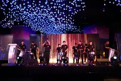 Students from Metta School perform at Singapore Pools' 55th anniversary celebration, held at Gardens by the Bay with more than 350 people in attendance.
