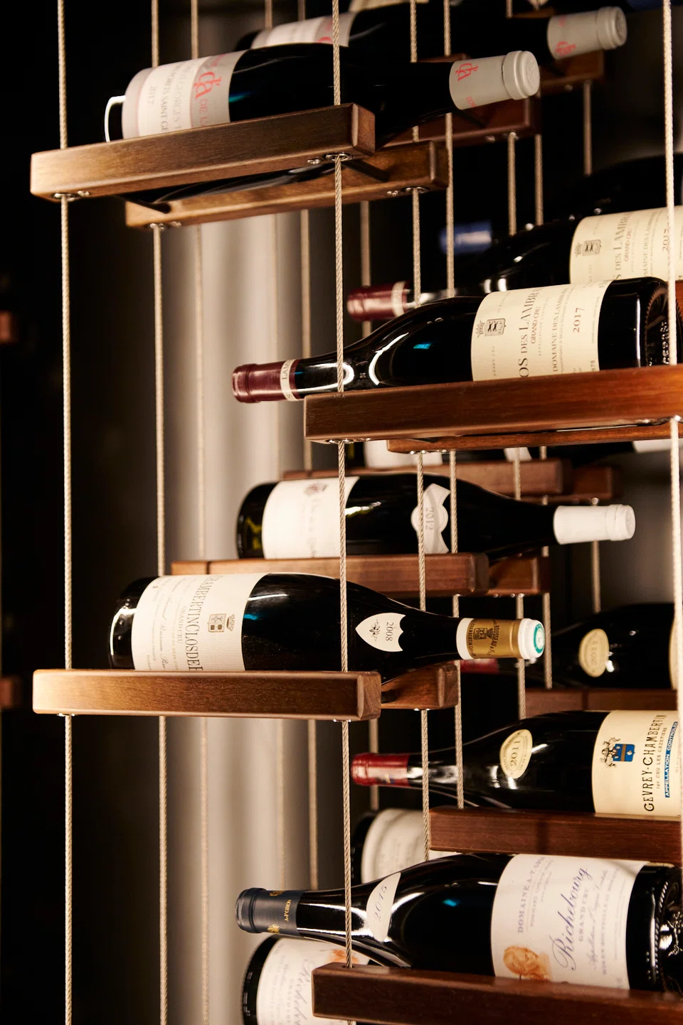 More than 100 magnum bottles are on display in the Magnum Room.