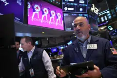 The Dow Jones Industrial Average rises 166.15 points, or 0.47 per cent, at the open to 35,596.57.