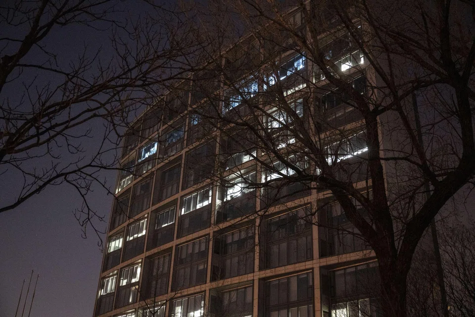 The building housing the headquarters of Zhongzhi Enterprise Group Co in Beijing on Friday (Jan 5). The firm managed more than US$140 billion at its peak, and then succumbed to the  property crisis that has torn through the world's second-largest economy. 