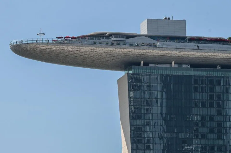 Environmental engineer Patrick Bellew has pointed out that Singapore loves a good transfer structure to get buildings to look like they defy gravity. But such structures are "hugely carbon-intensive", he says.