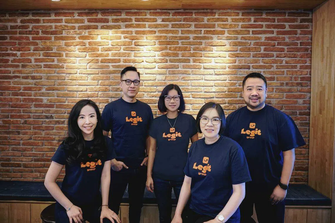 From left: CMO and co-founder Monica Evanti Andriani, group CTO Felix Nugroho; strategic adviser Cendyarani, COO Juliana Thamrin, chairman and co-founder Bram Hendranata