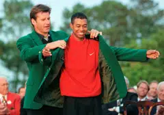 Woods, then 21, won the first of his 15 major titles in stunning fashion at the 1997 Masters with a record margin of 12 strokes and became the youngest golfer to triumph at Augusta National.