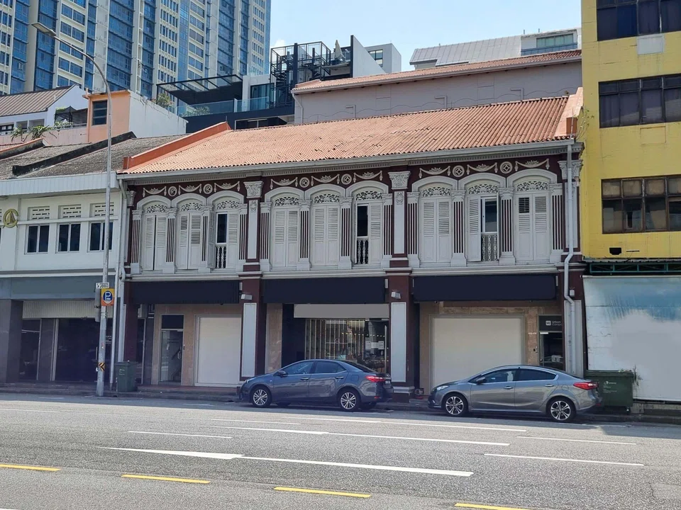 301 Jalan Besar comprises 3 adjoining 2-storey conservation shophouses with a 4-storey rear extension.
