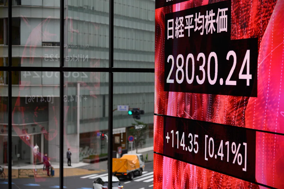 In early Asia trade, investors took their cue from Wall Street, where all three main indexes closed with healthy gains, including a more than one per cent advance on the Nasdaq.