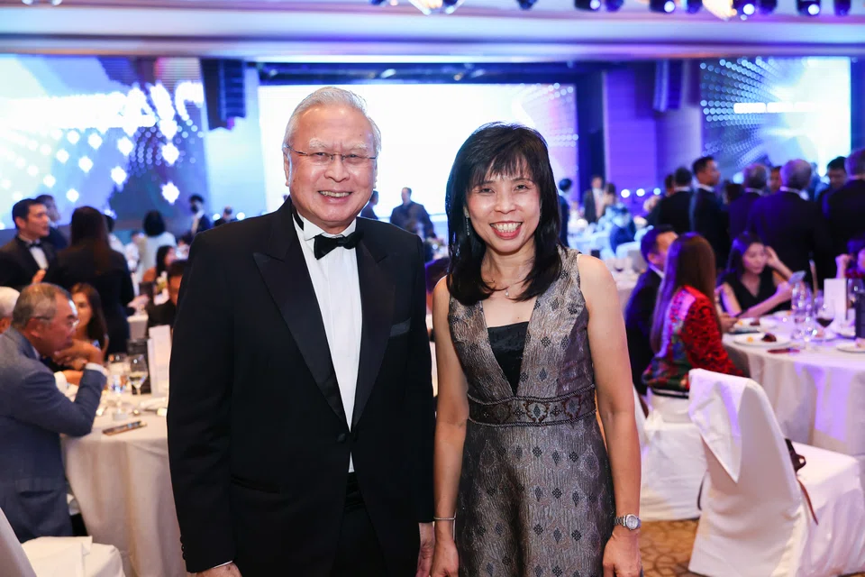 Kwa Chong Seng, chairman of Singapore Exchange and Jessica Tan, board member of SATS.