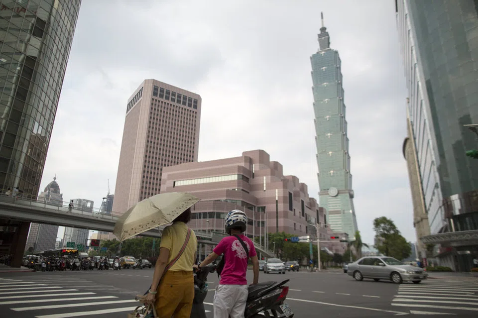 Downtown Taipei, with the Taipei 101 building in the backdrop. Export orders, a bellwether for global techology demand, fell 1.9 per cent from a year earlier to US$54.26 billion, Taiwan's Ministry of Economic Affairs said on Monday (Aug 22). Analysts had expected 3.6 per cent growth. 