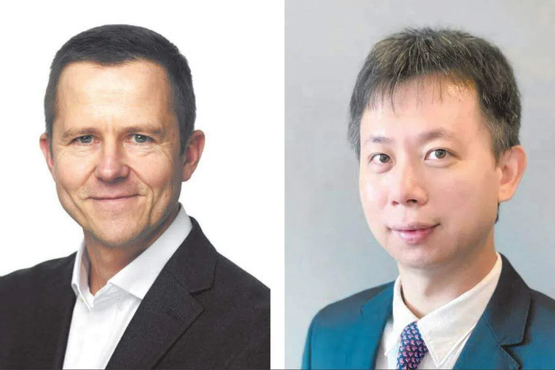 Tokamak Energy chief Warrick Matthews (left) and Victor Nian of the Centre for Strategic Energy and Resources see room for Singapore to play an active role in nuclear fusion research.