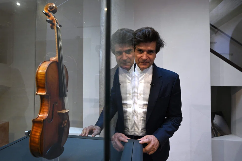 “The Stradivarius myth was born between these walls, and it was here that (Stradivari’s) vision of the violin’s perfect resonance began to germinate”, says violinist Fabrizio von Arx (above), who set up the foundation which restored the house in Cremona.