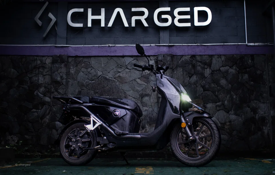 The Charged Anoa electric motorcycle. 
