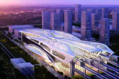 An artist's impression of the Malaysia High Speed Rail station in Kuala Lumpur, Malaysia. MyHSR Corp has invited local and international firms and consortia to submit proposals, in an effort to revive the project. 