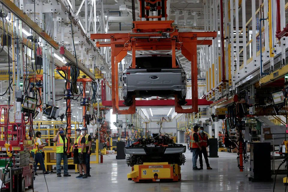 Ford Motor Co on Tuesday started regular manufacturing of its F-150 Lightning electric pickup truck, the most prominent emblem of the 119-year-old company's drive to retool for a new century. 