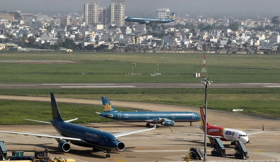Airplanes at Tan Son Nhat International Airport in Ho Chi Minh City. The airport has begun building a third terminal, which will take at least two years to complete.