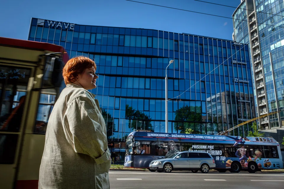 Nastya Dahno in Vilnius, Lithuania, on May 23, 2022. Her trip to Vilnius from Dnipro, Ukraine, included 36 nervous hours on a crowded train. 